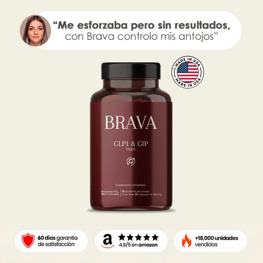 Brava GLP-1 con Berberina e Inositol para controlar tus antojos