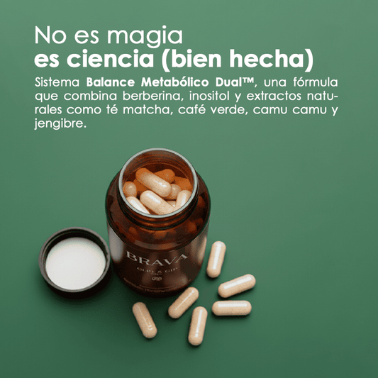 Brava GLP-1 con Berberina e Inositol para controlar tus antojos